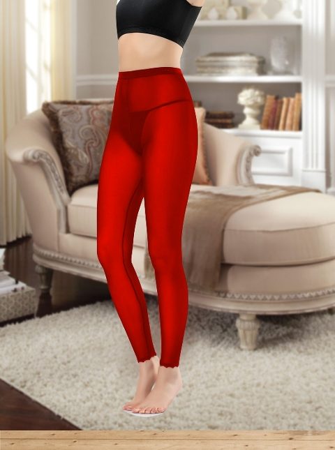 Uzun Yüksek Bel Pamuklu Likra Tayt Derya 479