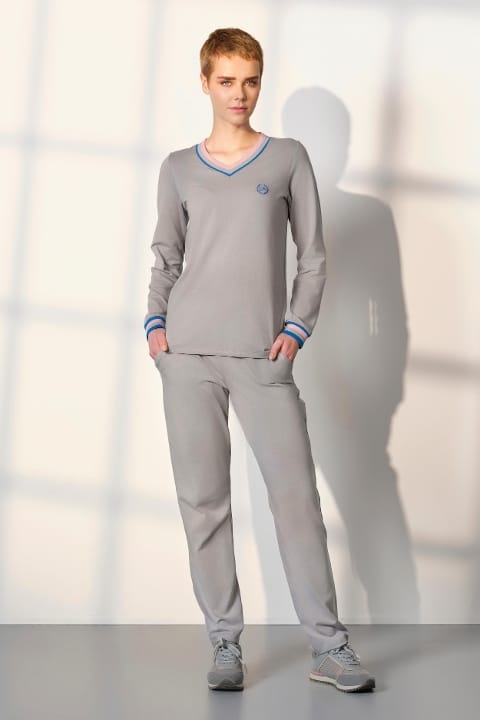 Modal Pamuklu V Yaka Kadın Pijama Takımı Doreanse 25K4044