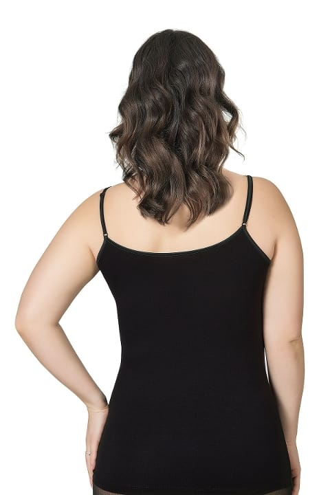 Biyeli İp Askılı Büyük Beden Kadın Atlet Viskon Özkan 25923 - 2