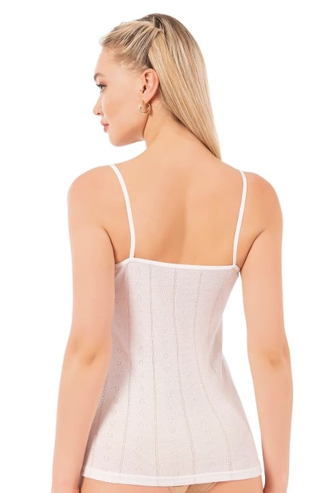 Esnek İp Askılı Ribana Atlet Özkan 27106 - Ekru