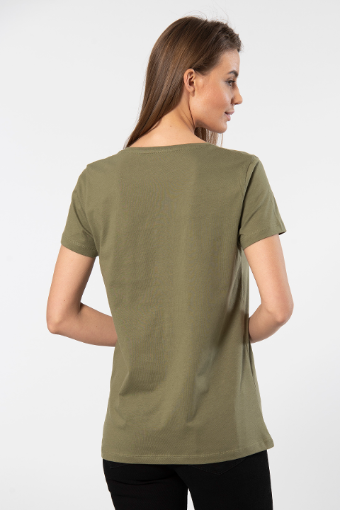 Wtshirt Pamuklu Düz Kesim Kısa Kollu Tişört Wtshirt 1 - Görsel 3