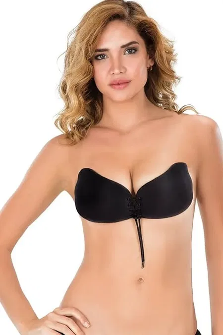 Pera Fitol Dantel Detaylı Yapışkanlı Sütyen Pera Fitol 5052 - Görsel 3