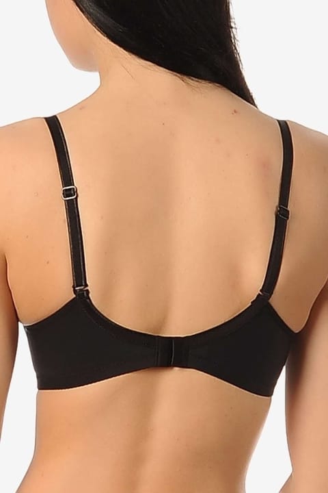 Destekli Yarım Kap Sütyen Siyah Yeni İnci 6559 - 2