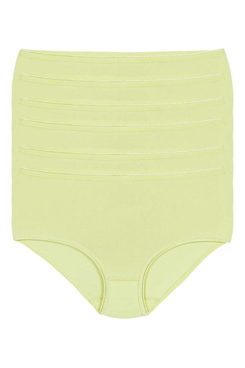 Likralı Yüksek Bel Bato Külot Yeşil Yıldız 3742 - Yeşil