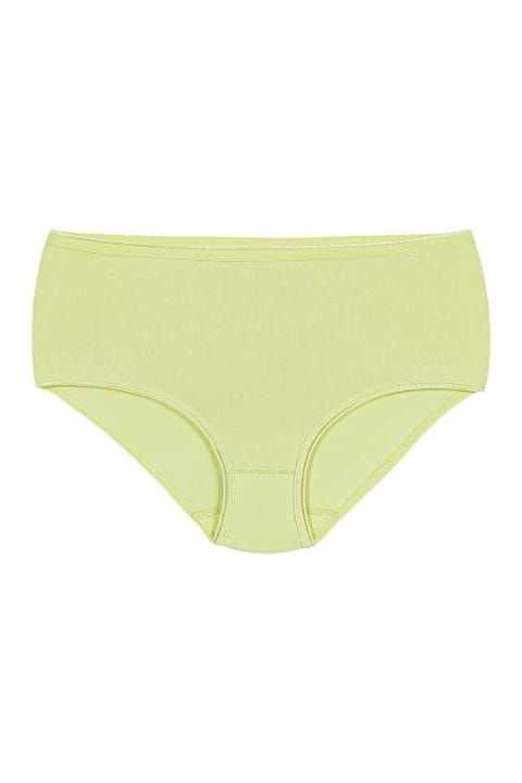 Likralı Yüksek Bel Bato Külot Yeşil Yıldız 3742 - Yeşil