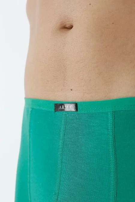 Bambu Kumaş İnce Bel Lastikli Boxer Arma Yıldız 1190 - Yeşil
