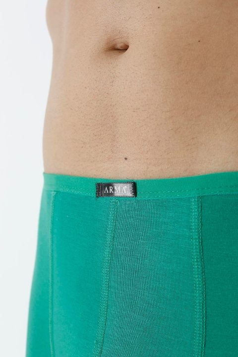 Bambu Kumaş İnce Bel Lastikli Boxer Arma Yıldız 1190 - Yeşil