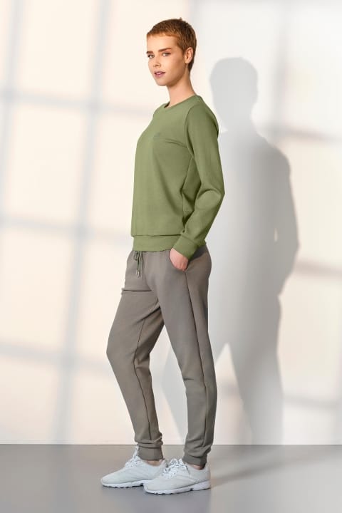 Polyester Bamboo Elastan Kadın Eşofman Takımı Doreanse 25K4049 - Yeşil