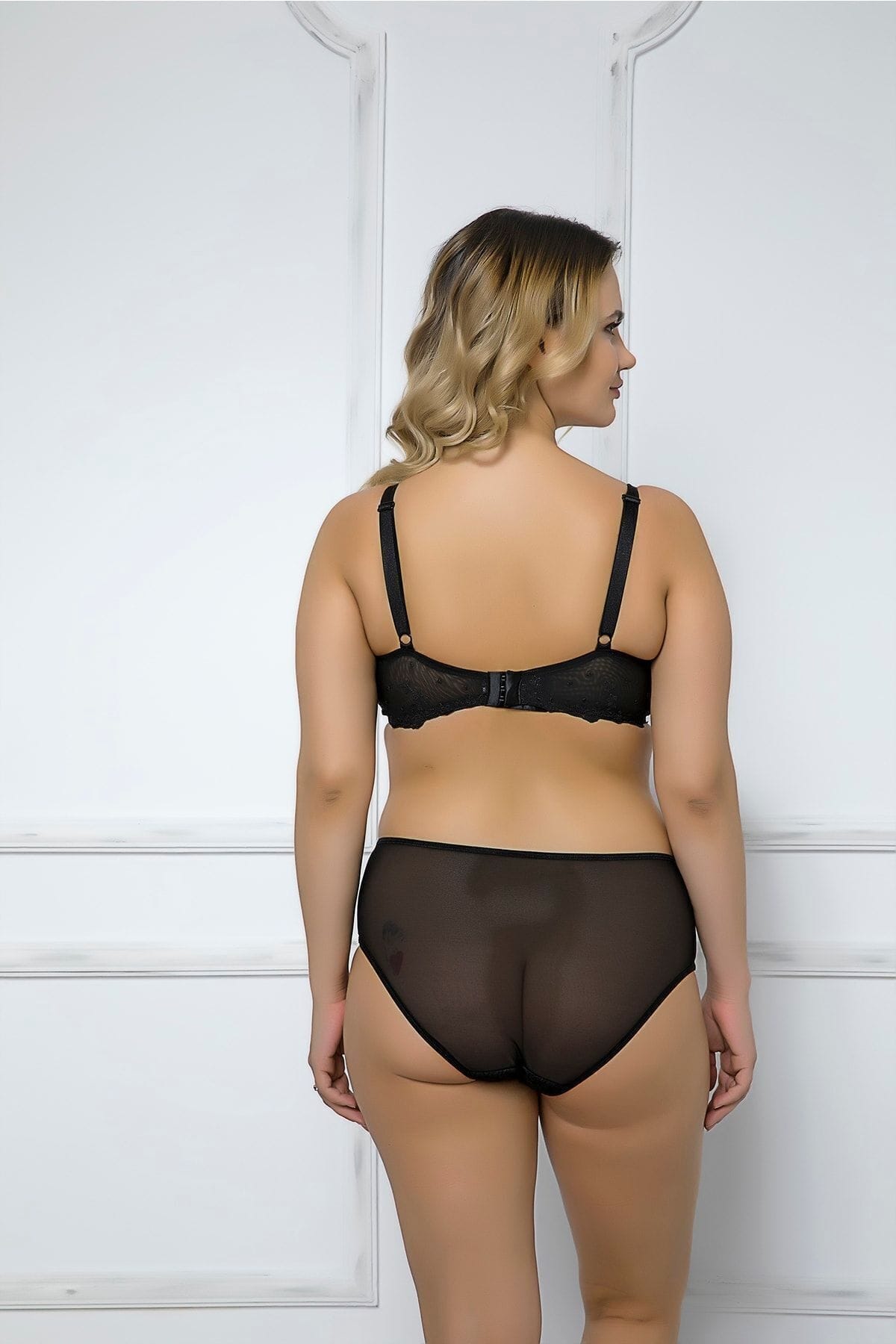 Dantel Detaylı Toparlayıcı Minimizer Sütyen Moonlight 2178 - Siyah