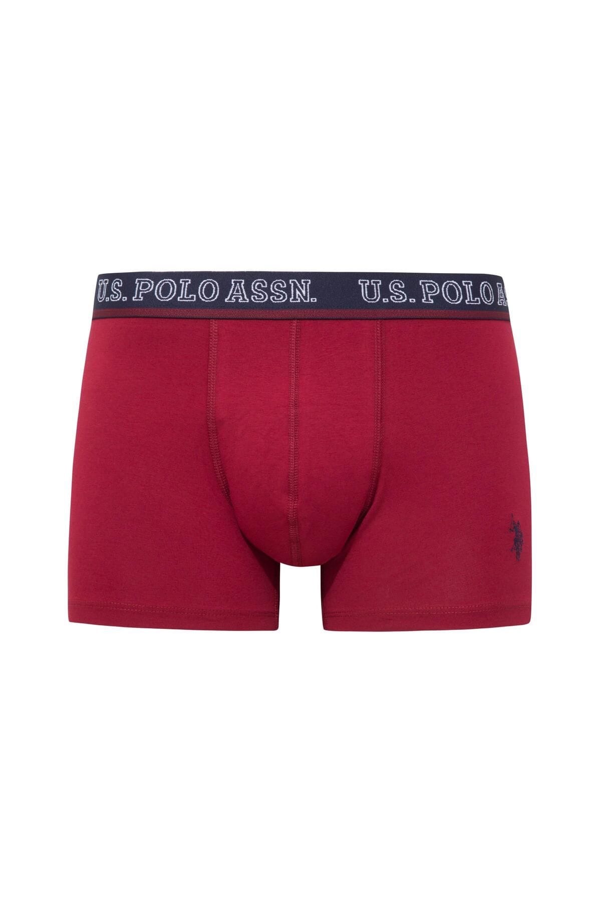 Pamuklu Esnek Bel Lastiği 3'lü Paket Boxer Us. POLO Assn. 80516 - Görsel