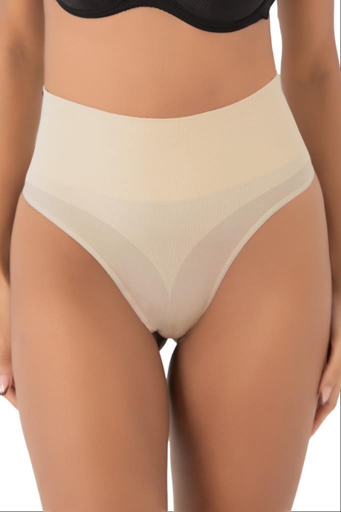 Dikişsiz Alt Karın Toparlayıcı String Külot Form Angel 5203 - Ten