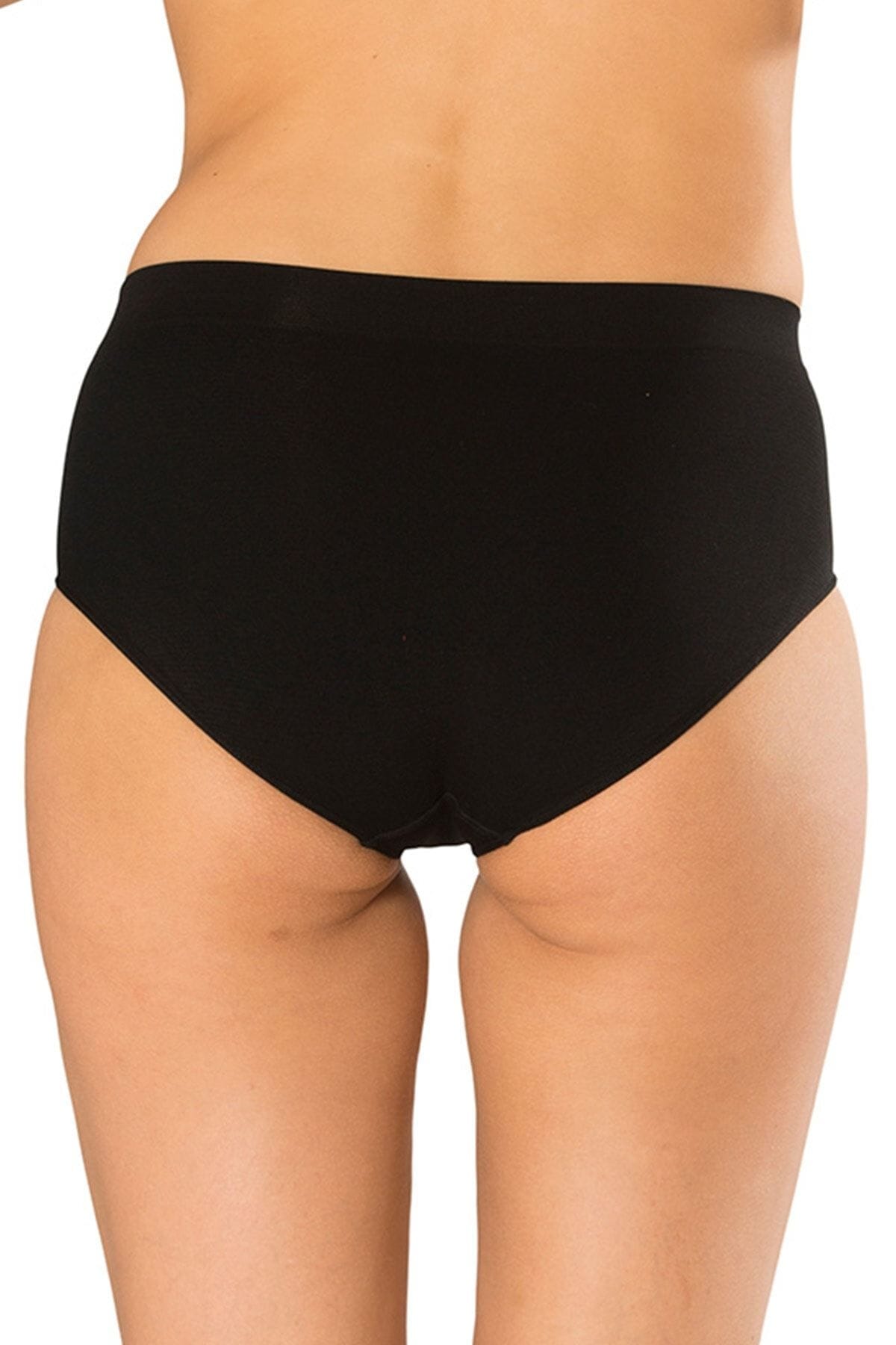 Dikişsiz Yüksek Bel Kadın Külot FormActive 1320 - Siyah