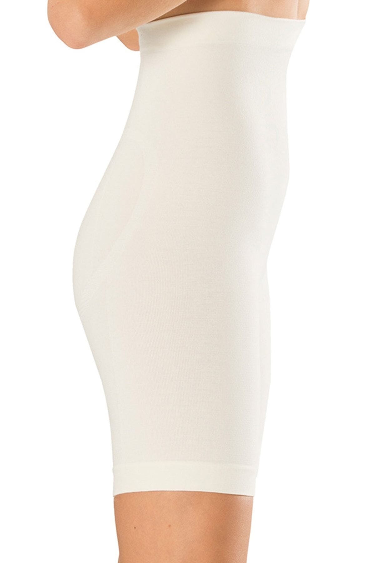 Bamboo Yüksek Bel Dikişsiz Toparlayıcı Korse FormActive 1120 - Ekru