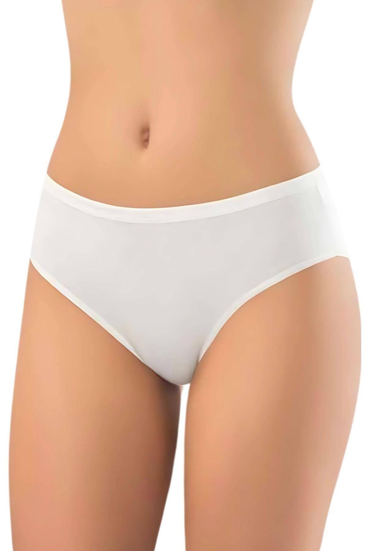 Yüksek Bel Destekli Bato Külot Kadın Anı 2851 - Beyaz