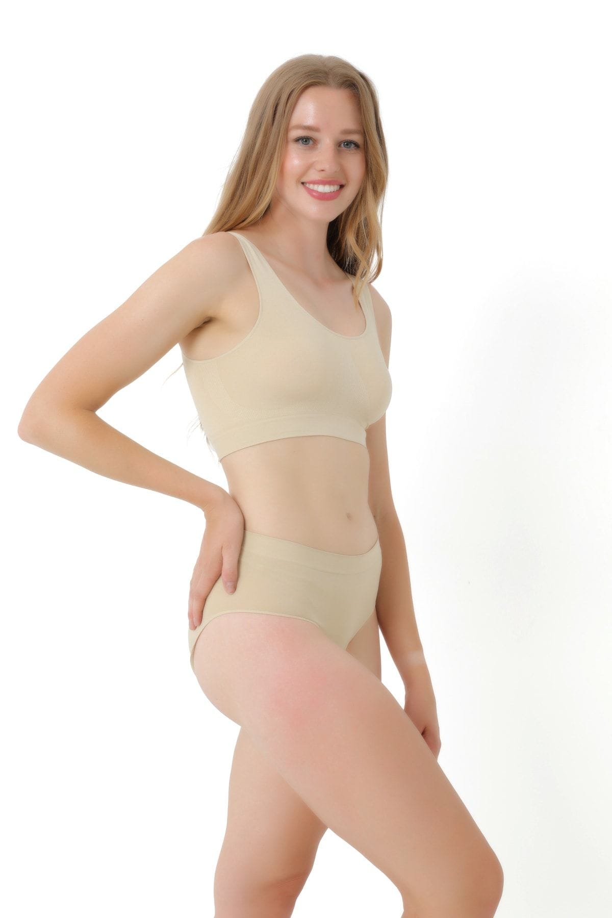 Yüksek Bel, Dikişsiz Bato Slip Külot FormActive 2045 - Ten