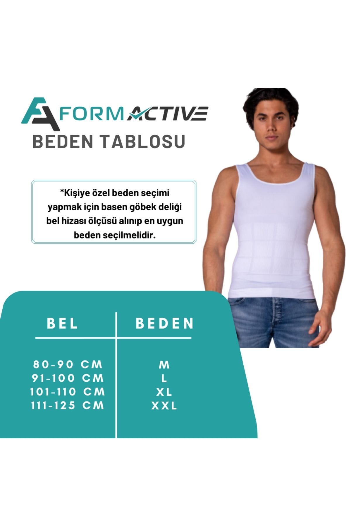 Sıkılaştırıcı Mikrofiber Korse Atlet FormActive 4800 - Beyaz