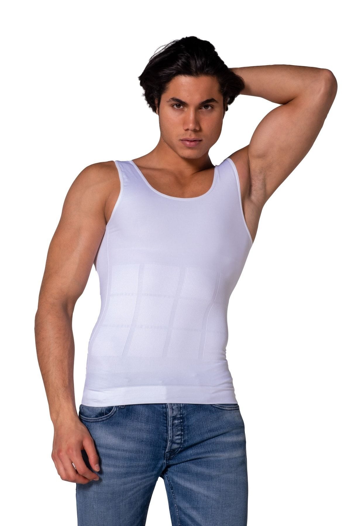 Sıkılaştırıcı Mikrofiber Korse Atlet FormActive 4800 - Beyaz