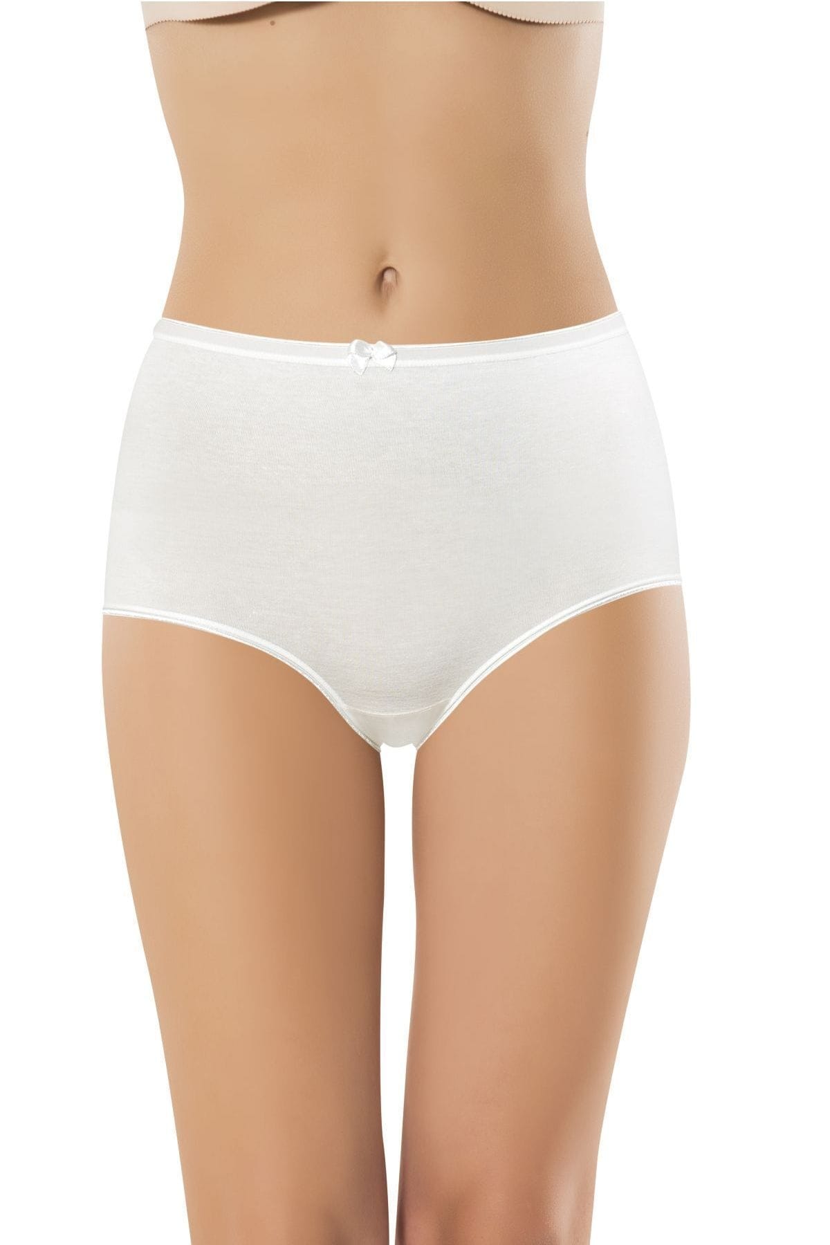 Yüksek Bel Destekli Pamuklu Külot Anıt 3628 - Beyaz