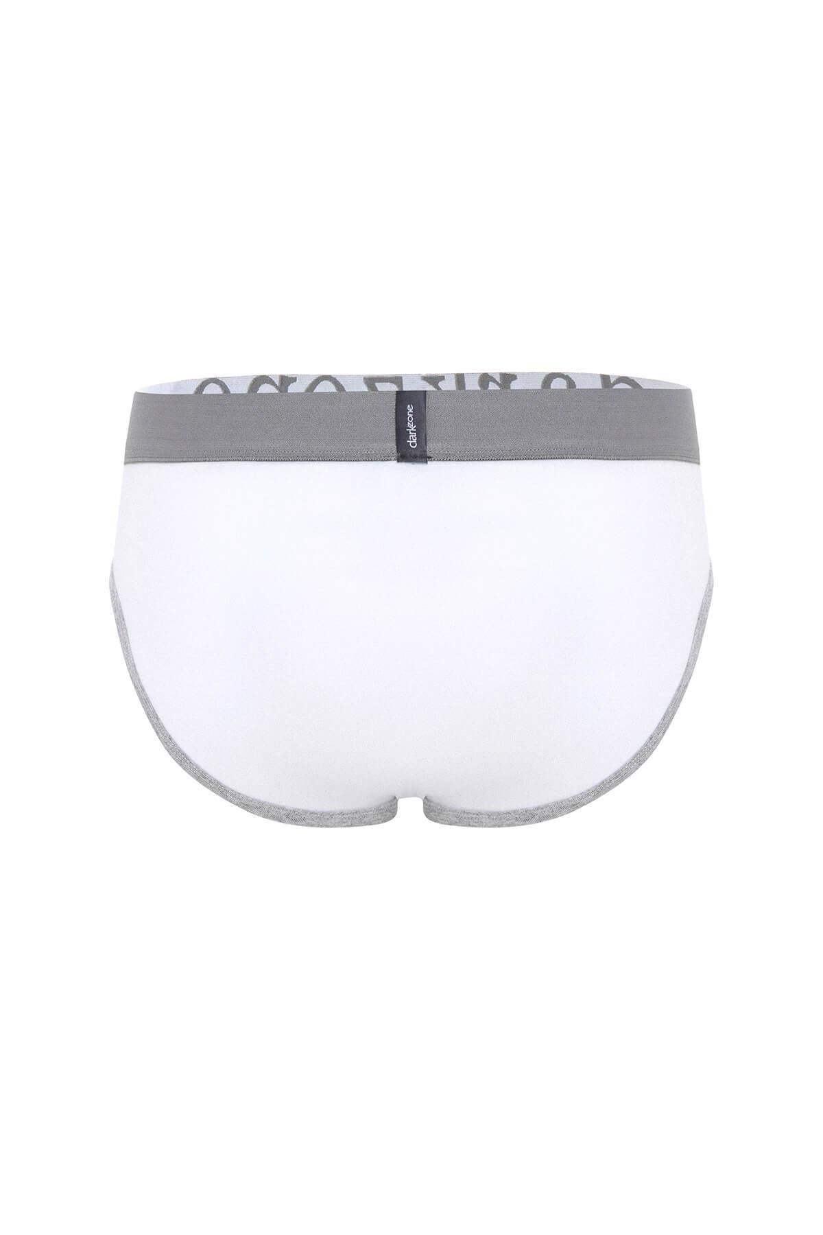 Biyeli Beyaz Geniş Lastikli Erkek Slip Darkzone 6802 - Görsel