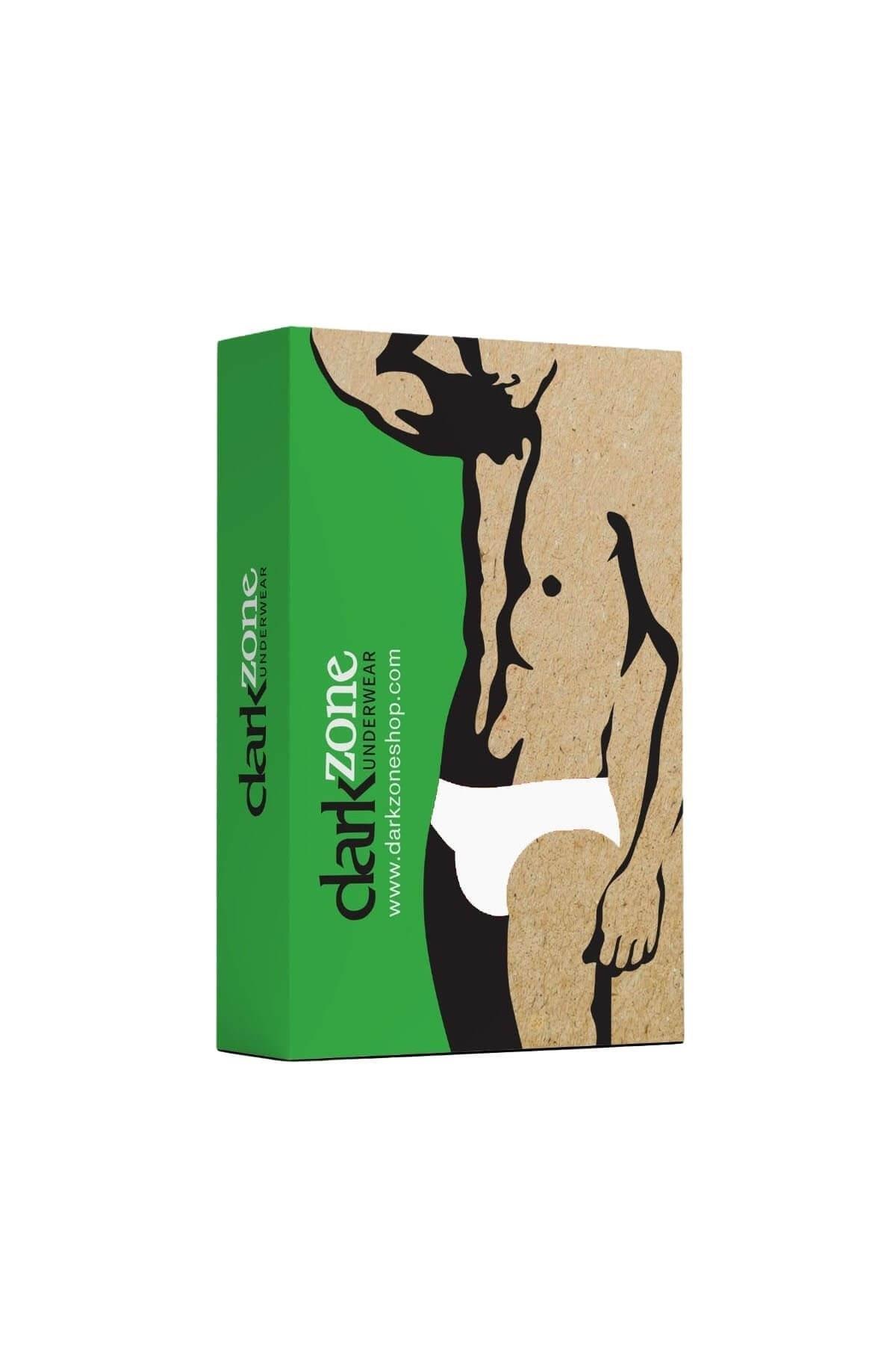 Biyeli Beyaz Geniş Lastikli Erkek Slip Darkzone 6802 - Görsel