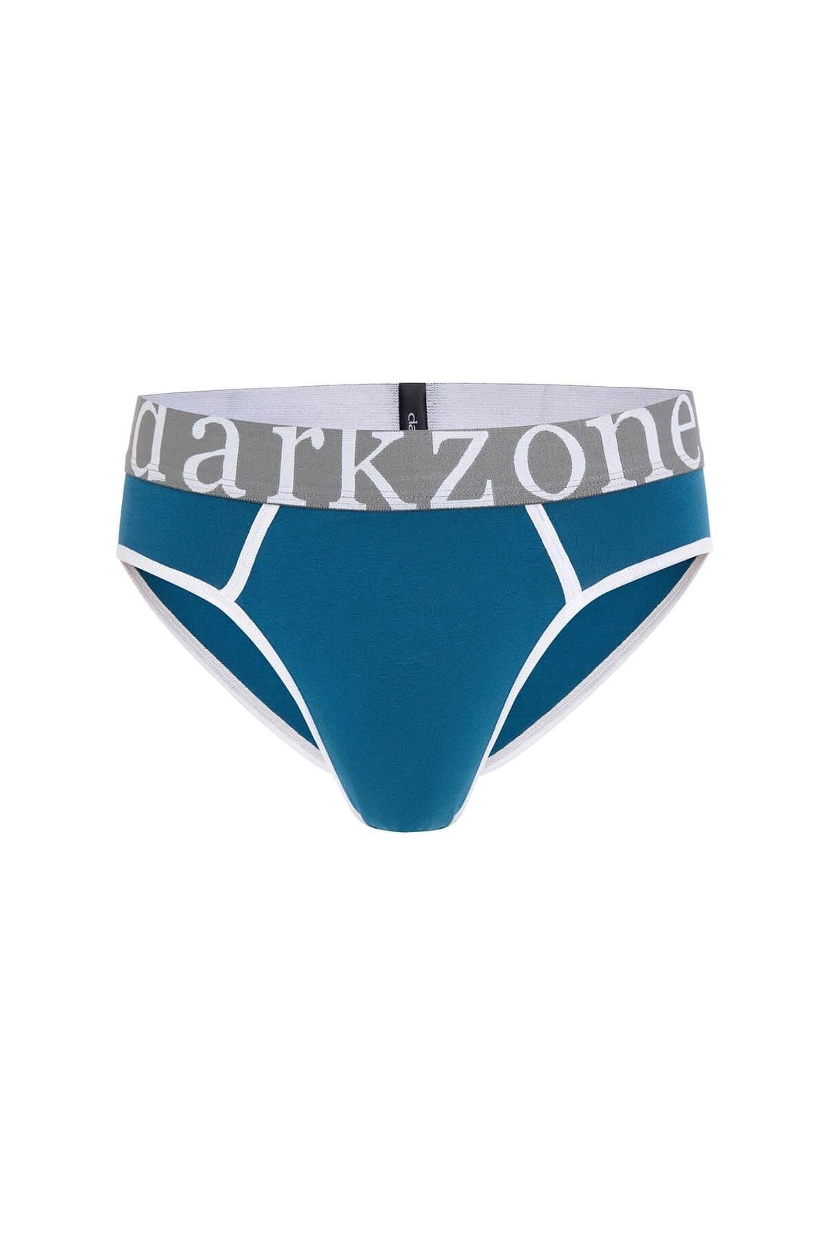 Geniş Lastikli Biyeli Petrol Mavisi Erkek Slip Darkzone 6808 - Görsel