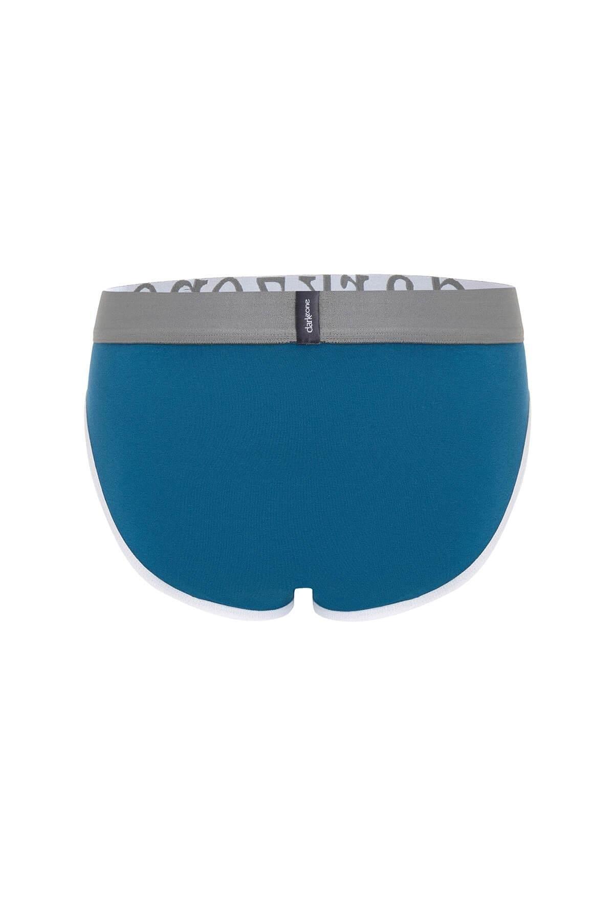 Geniş Lastikli Biyeli Petrol Mavisi Erkek Slip Darkzone 6808 - Görsel