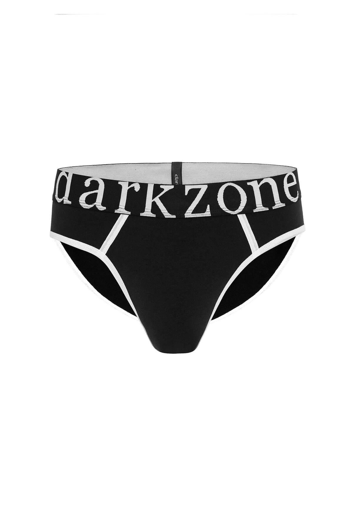 Geniş Lastikli Biyeli Siyah Erkek Slip Darkzone 6801 - Görsel