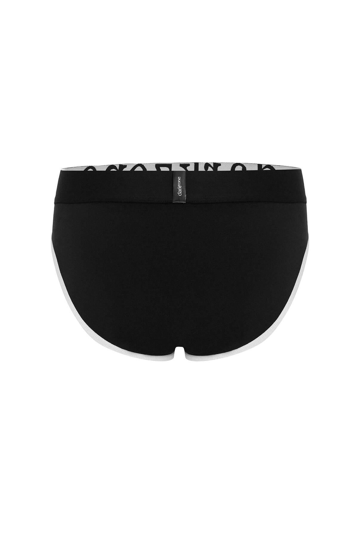 Geniş Lastikli Biyeli Siyah Erkek Slip Darkzone 6801 - Görsel