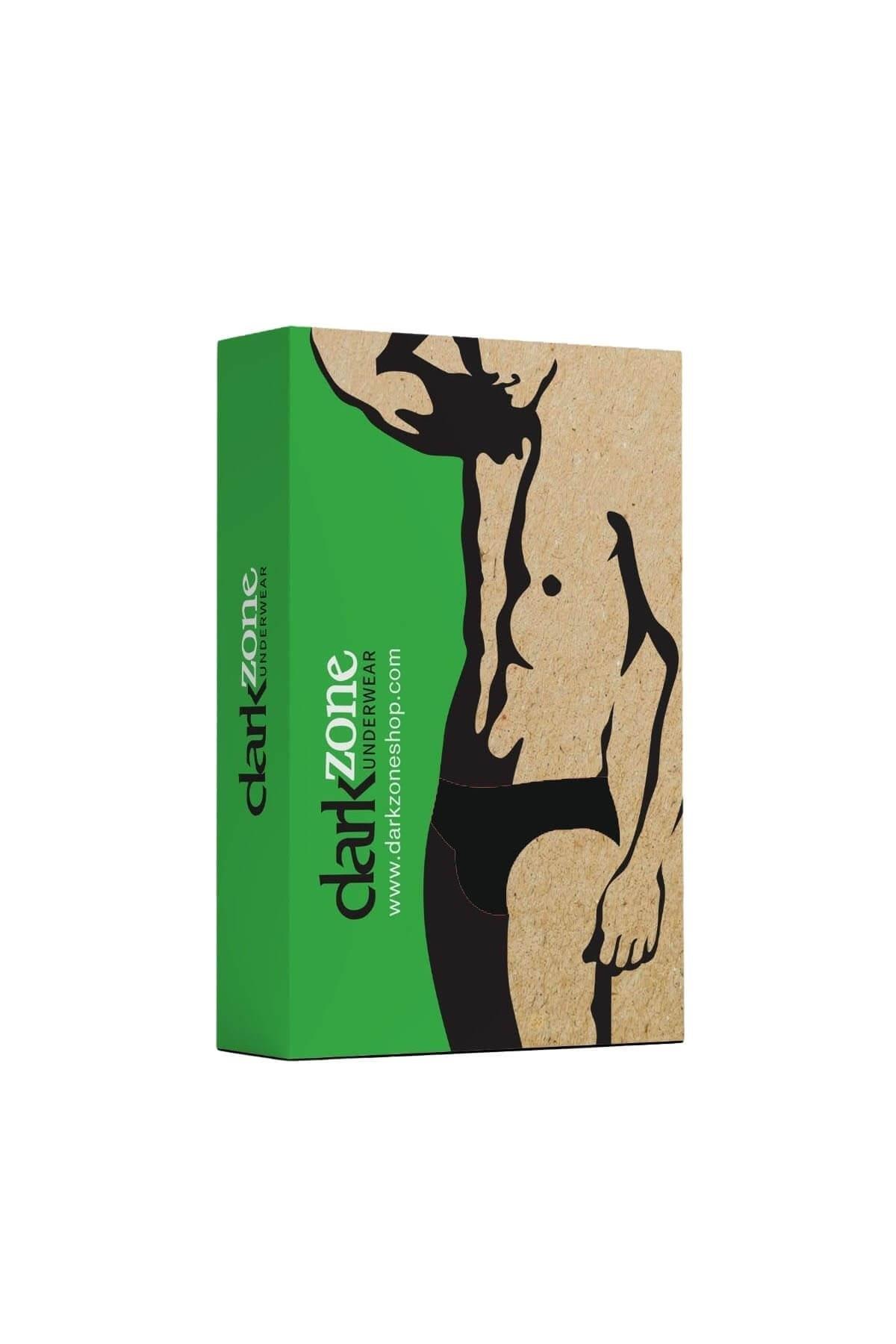 Geniş Lastikli Biyeli Siyah Erkek Slip Darkzone 6801 - Görsel