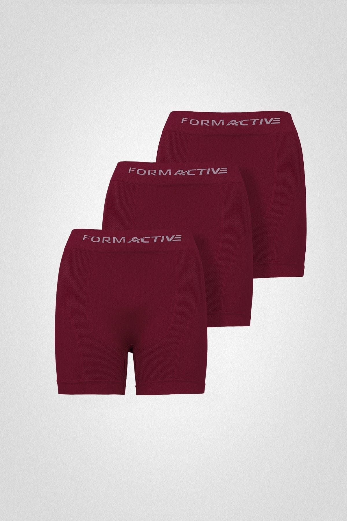 Bordo Mikrofiber Elastan Erkek Boxer 6lı Set FormActive 4400 - Bordo