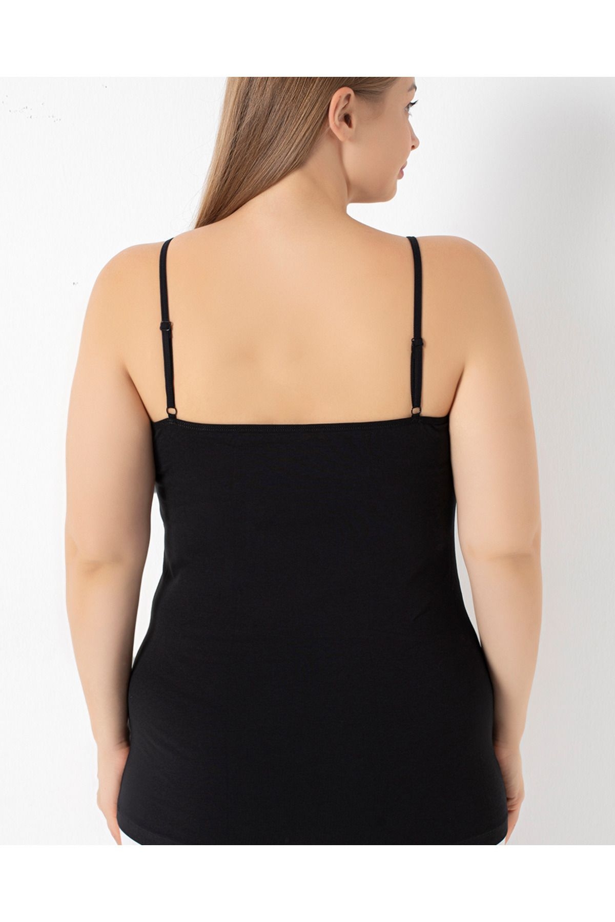 Confeo Pamuklu Nefes Alan İp Askılı Kadın Atlet Confeo 801 - Görsel 2