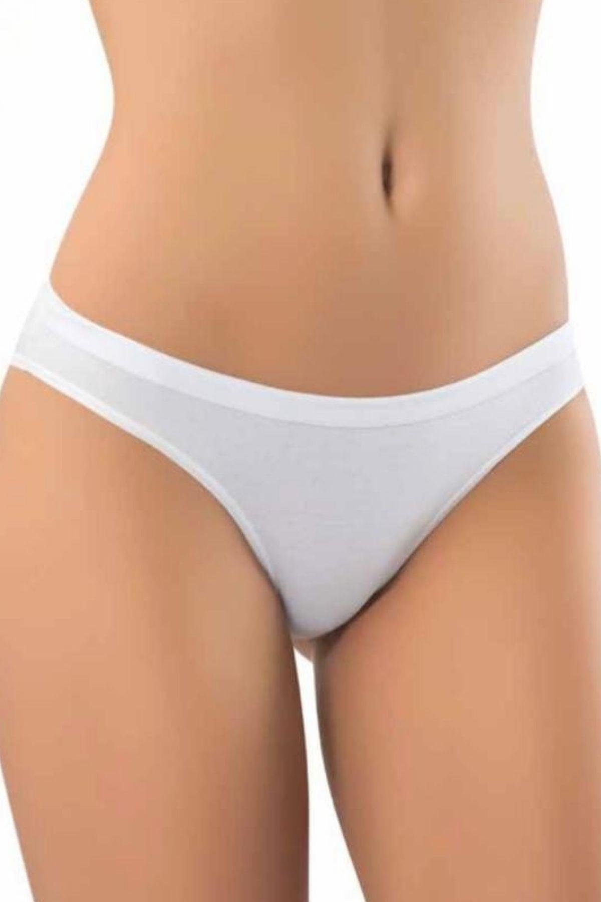 Yüksek Bel Destekli Kadın Külot Anı 2621 - Beyaz