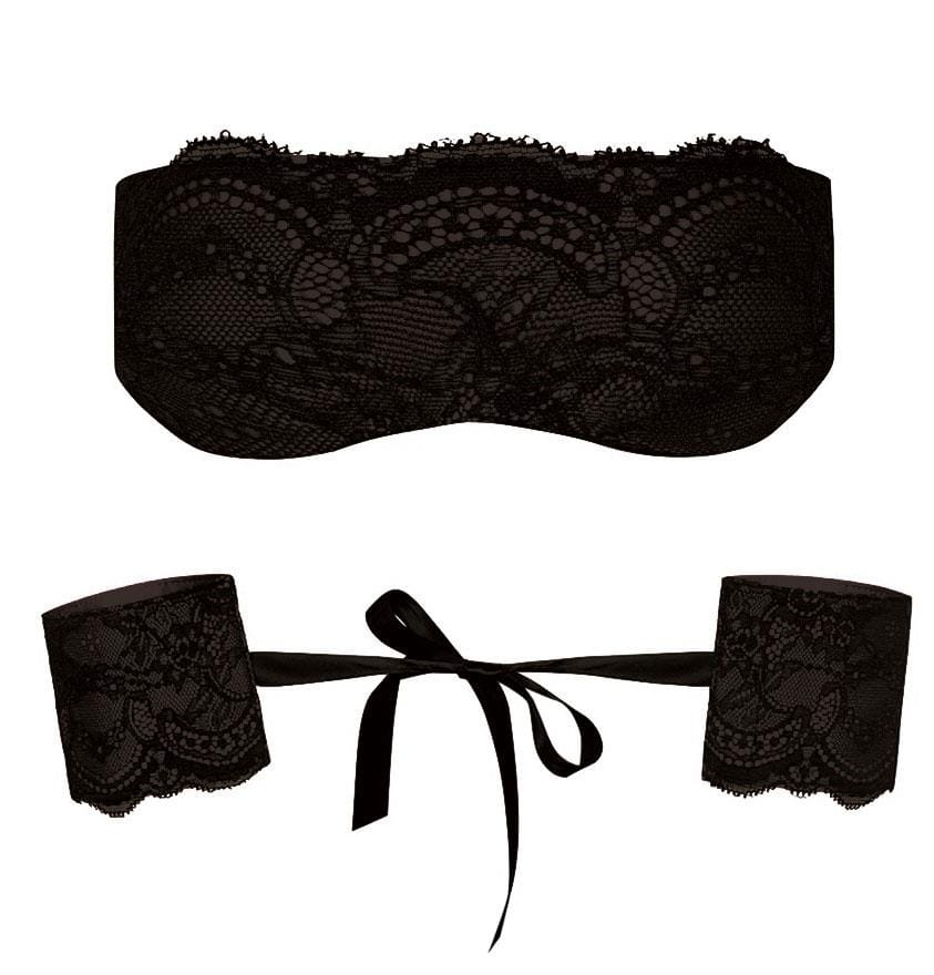 Loomerie Dantel Detaylı Göz Bandı Kelepçe Seti Loomerie 677 - Görsel 2