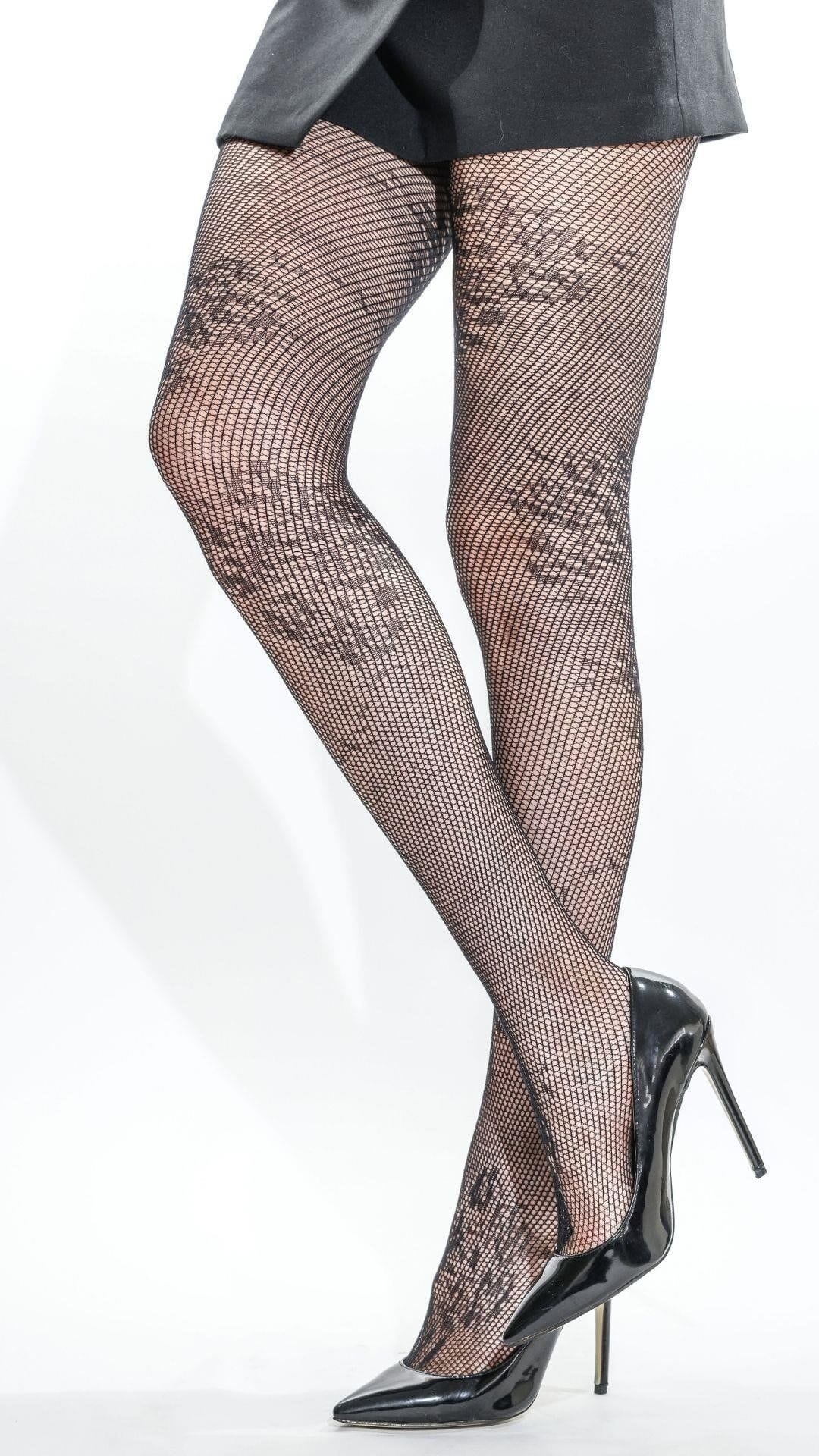 Dantel Detaylı Külotlu Çorap Daymod 1123048 - Siyah