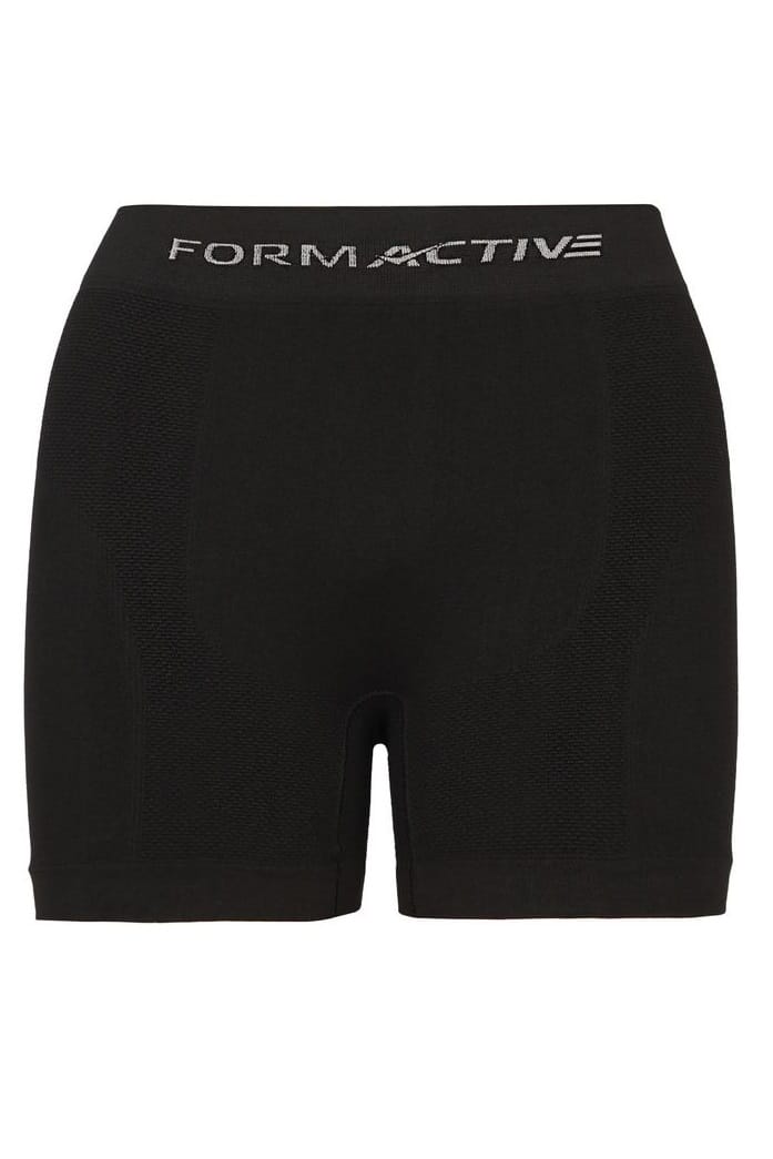 Dikişsiz Microfiber Likralı Erkek Boxer Siyah FormActive 4400 - Siyah