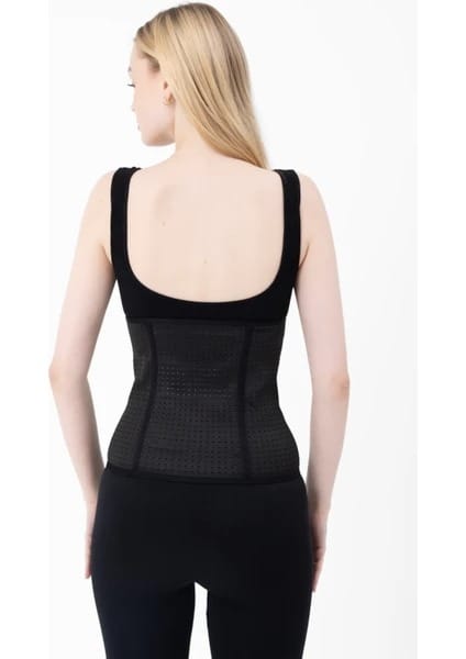 Dikişsiz Balenli Bel Korse Siyah Form Angel 5070 - Siyah