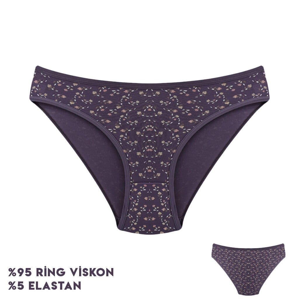 Çiçek Desenli Yüksek Bel Külot Dondeza 164 - Görsel