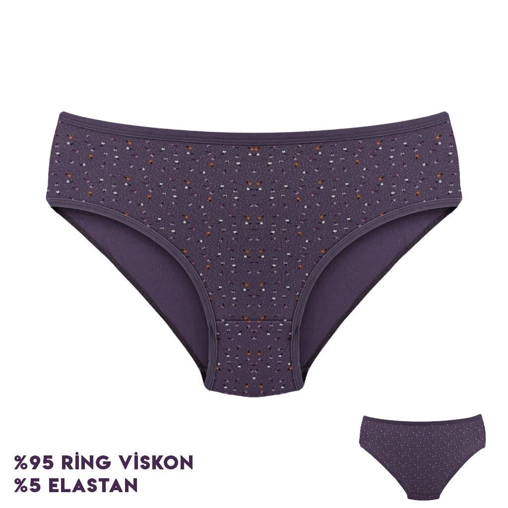 Desenli Yüksek Bel Kadın Slip Külot Dondeza 264 - Görsel