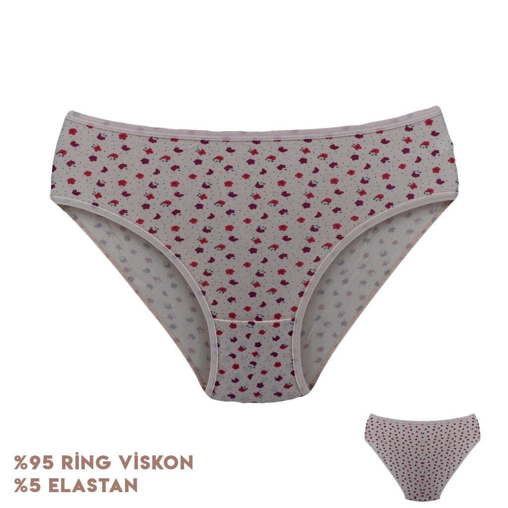 Desenli Yüksek Bel Külot Turuncu Dondeza 264-6 - Görsel