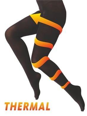 Termal 40 Denye Kadın Külotlu Çorap Somon Dore 82 - Siyah(500)