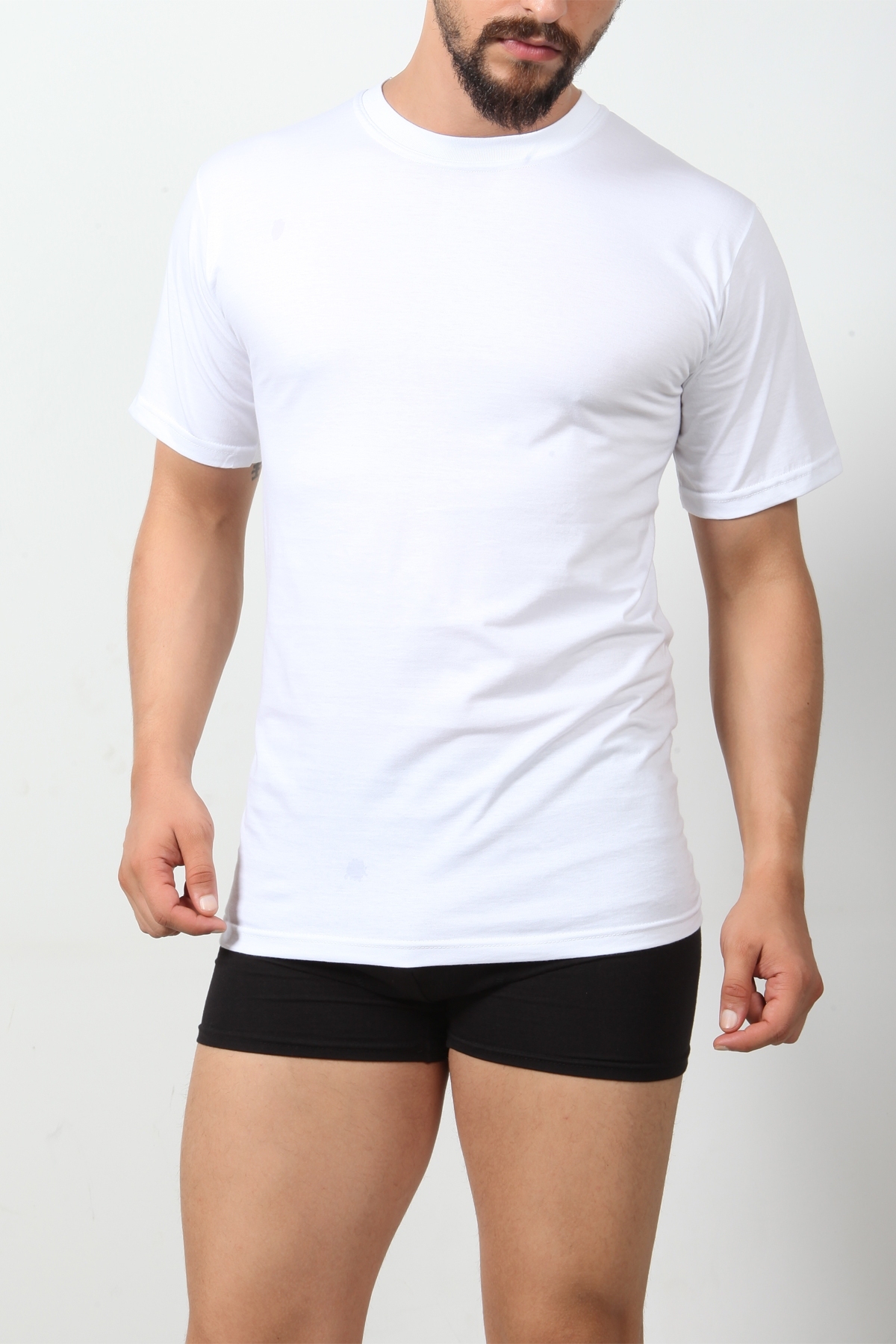 Amerikan Yaka Erkek Erkek Fanila DoReMi 002-000103 - Beyaz