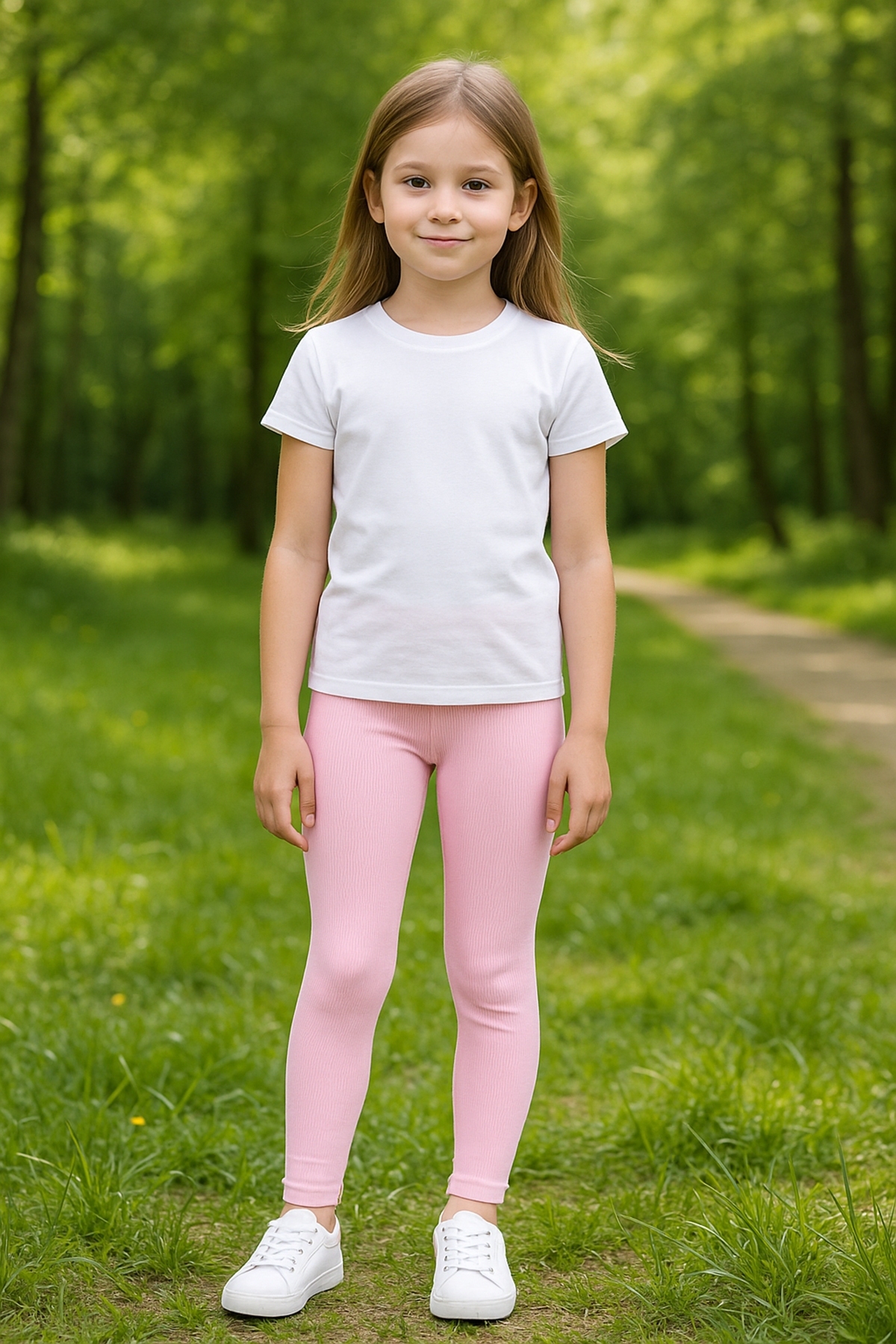 Seamless Pembe Kız Çocuk Tayt DoReMi 002-001148 - Pembe