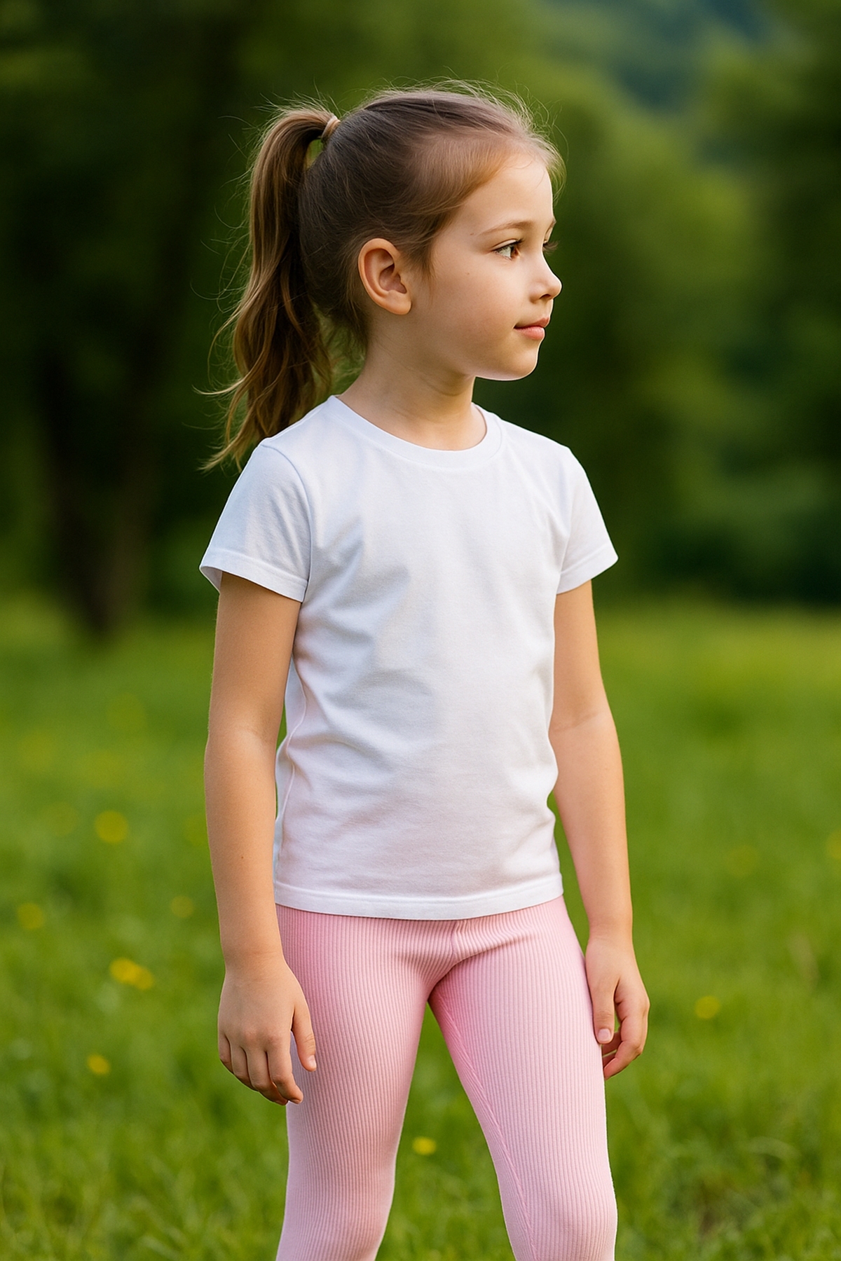 Seamless Pembe Kız Çocuk Tayt DoReMi 002-001148 - Pembe