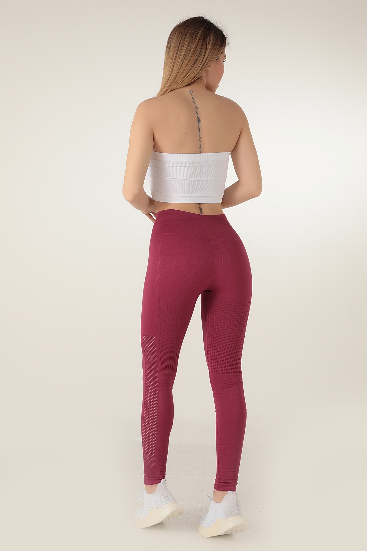 Toparlayıcı Seamless Spor Tayt DoReMi 002-000177 - Bordo