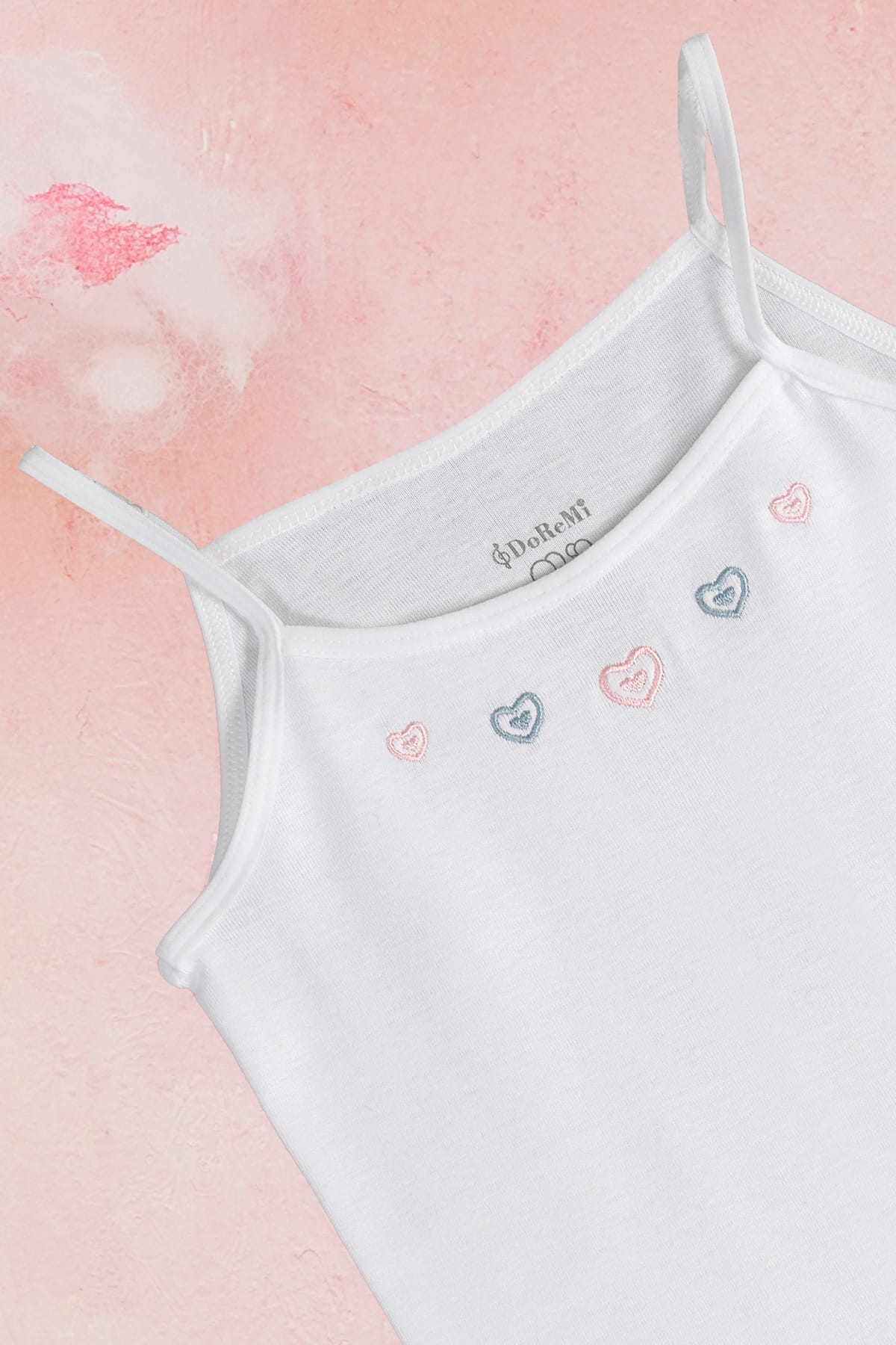 DOREMI DoReMi %100 Pamuk İnce Askılı Kız Çocuk Atlet 002-221223