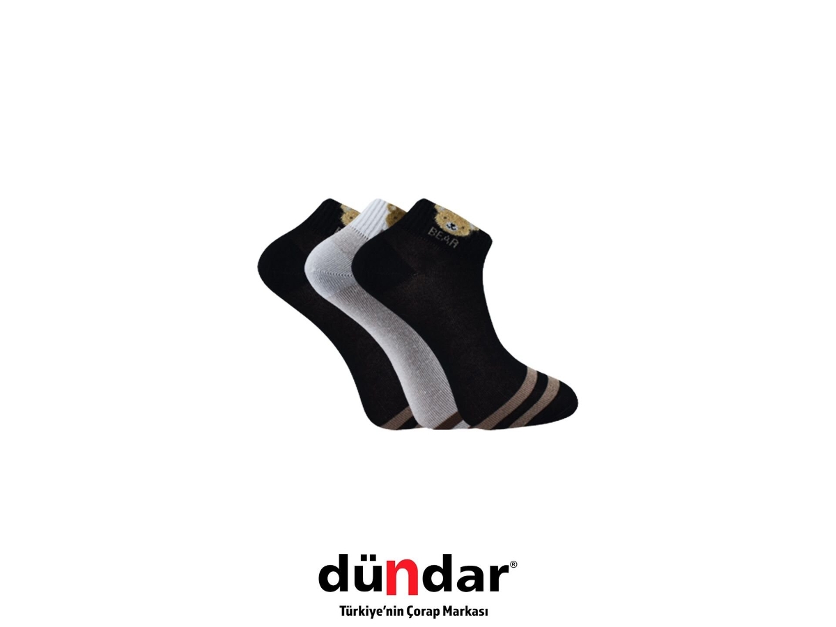 Dikişsiz Kokulu Patik Çorap Mor Dündar 4308 - Asorti