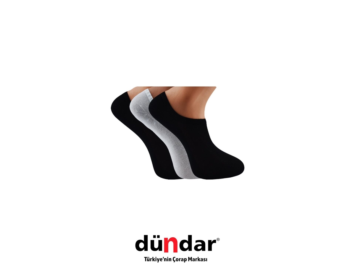 Dündar Çorap Dikişsiz Yıkamalı Kokulu Bayan Modal Sneaker 12'li Dündar 6876 - Görsel 3