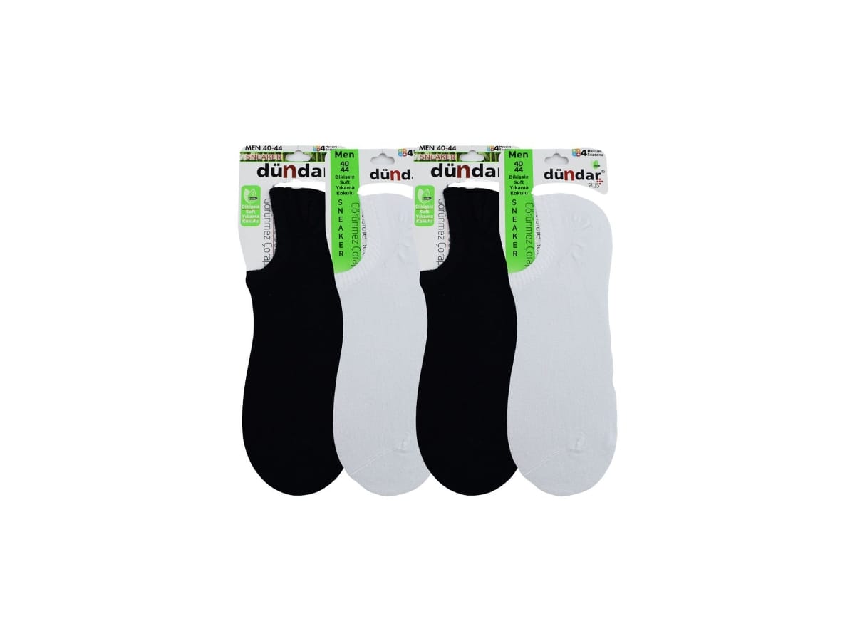 Dündar Çorap Dikişsiz Antibakteriyel Bambu Sneaker Çorap Seti Dündar 6883 - Görsel 2