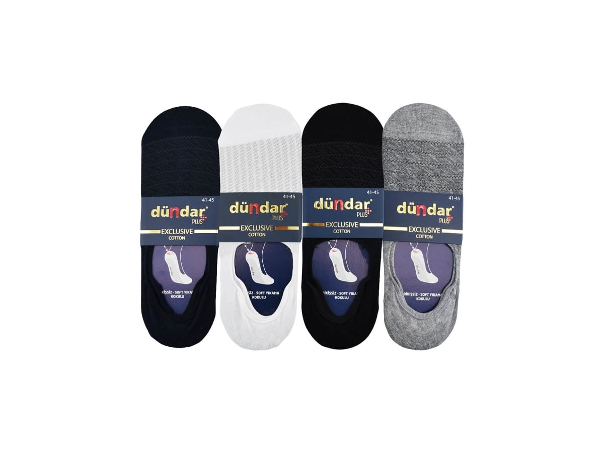 Dikişsiz Antibakteriyel Desenli Erkek Çorap Seti Dündar 6906 - Asorti