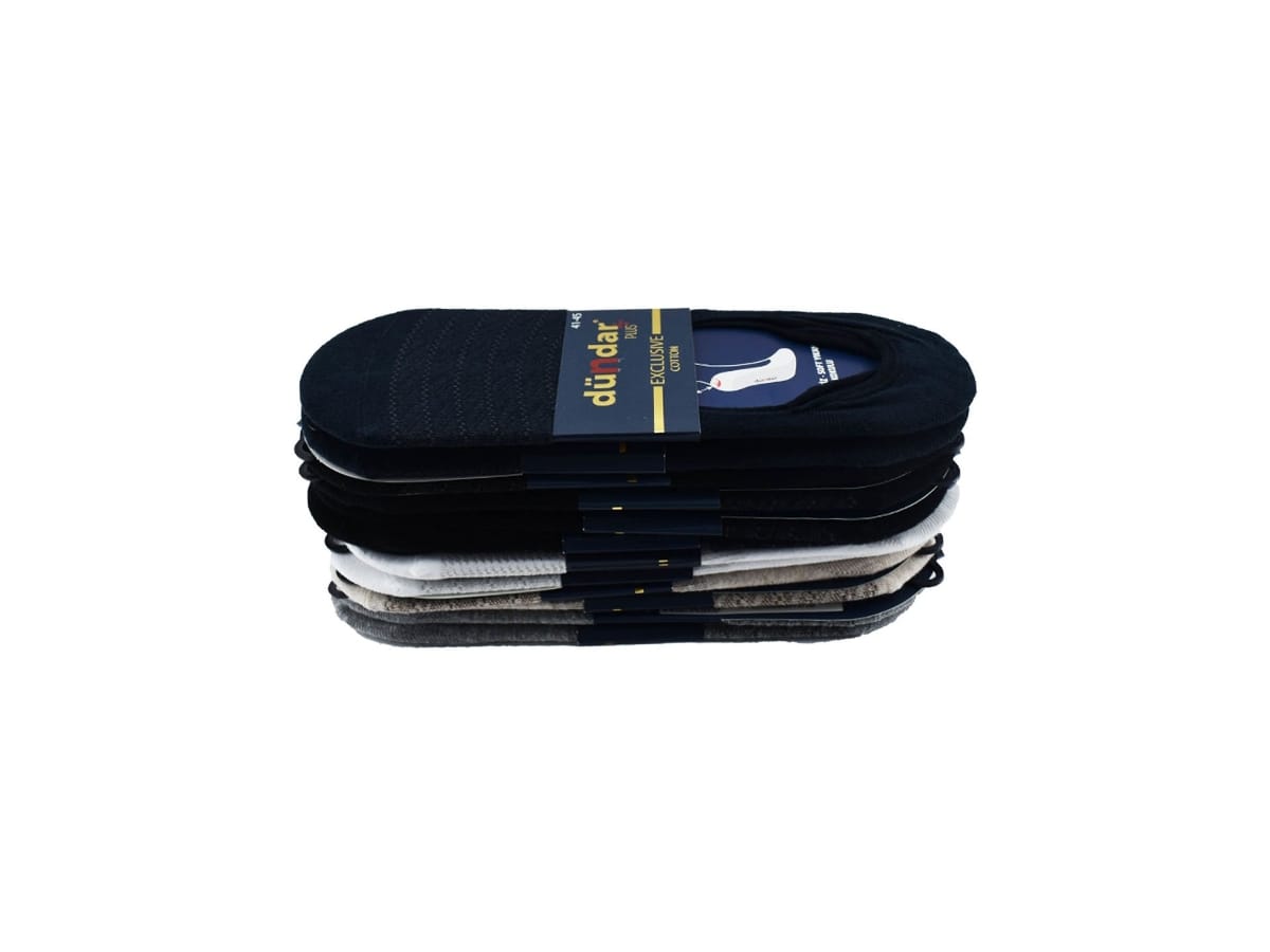 Dikişsiz Antibakteriyel Desenli Erkek Çorap Seti Dündar 6906 - Asorti